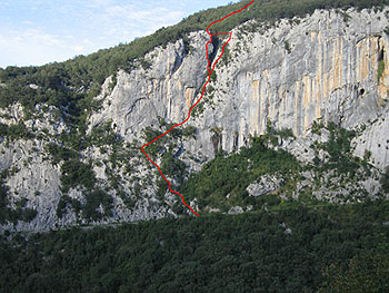 Itinerary of the Via Ferrata